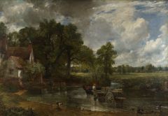 Painted by Constable; English
Conveys sense of less tangible aspects of natural world