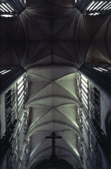 Alternate ViewInterior: ribbed vaults of crossing and choir, view upwards