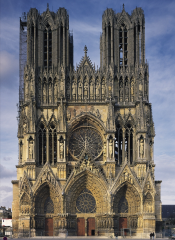 West facade of Reims Cathedral, Reims, France, ca. 1225–1290.