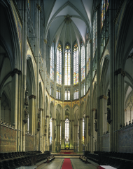 GERHARD OF COLOGNE, Choir of Cologne Cathedral (view facing east), Cologne, Germany, completed 1322.
