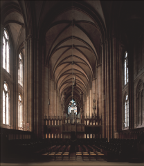 Interior of Saint Elizabeth (view facing west), Marburg, Germany, 1235–1283.