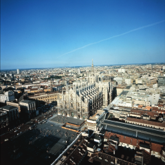 Milan Cathedral (view from the southwest), Milan, Italy, begun 1386