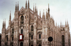 Milan Cathedral (view from the southwest), Milan, Italy, begun 1386.