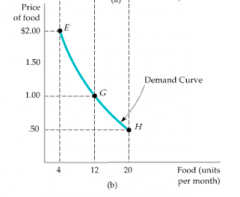 Curve relating the quantity of
a good that a single consumer
will buy to its price.