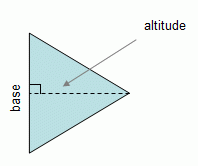 The ⊥ segment from a vertex to the opposite side (or the line that contains the opposite side)