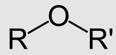 2 alkyl groups linked by oxygen