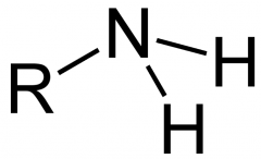 (primary pictured) 

named by number of r-groups
Quarternary is NH4+, ammonium ion