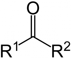 Carbonyl group 

between 2 carbon chains
