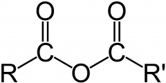 2 acyl groups bonded to the same oxygen