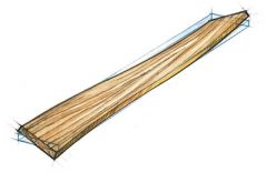 Describe this lumber distortion