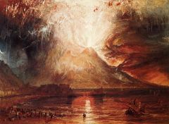 
active composite volcano in Italy, erupted in 79 AD, 21 mile high ash cloud, 1.5 million tons of material ejected per second, buried Roman town of Pompeii in 20ft of ash