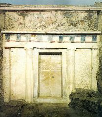 Who's tomb is this? What does it show? When was it constructed?