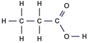 The general formula for carboxylic acids is:
Cn H2 O2

For example:

Propanoic Acid = C2 H5 COOH