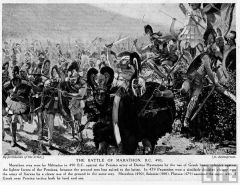 Battle of Marathon in 490 B.C.