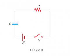 Consider the circuit in Active Figure and assume that the battery has no internal resistance. (ii) After a very long time, the potential difference across which of the following is equal to the emf of the battery?
	C 
			R 
	neither C nor R
