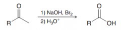 The haloform reaction is most efficient when the other side of the ketone has no Alpha-protons.