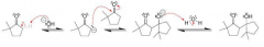 Carbonanion intermediate forms at the less substituted position