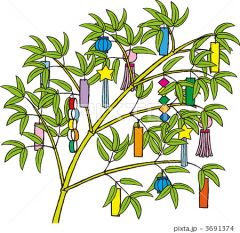 Write wishes on poetry paper on bamboo trees
(Star Festival)