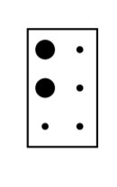 letra b en braille
