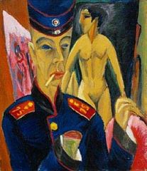 #133 


Self-Portrait as a Soldier


Ernst Ludwig Kirchner 


1925 C.E.