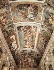 classical heritage of rome 

motifs in michelangelo sistine chaple
