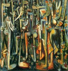 #142 


The Jungle


Wifredo Lam


1943 C.E.


_____________________


Content: People working in Sugarcane fields. 


_______________________________


Style: Abstraction (in appearance) and Surrealism (strong meaning behind the ...