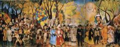 #143 


Dream of a Sunday Afternoon in the Alameda Park


Diego Rivera


1947 - 1948 C.E.


_____________________


Content: A mural containing over 400 icons and images and people of Mexico’s history gathered in a famous park in M...