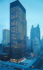 #146


Seagram Building            


New York City, U.S. 


(architects) Ludwig Mies van der Rohe


and Philip Johnson


1954–1958 C.E.


_____________________


Content: One of the first Skyscrapers, built in New York C...
