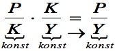Aus (2) und (3) folgt, dass die Einkommensverteilung (P/Y) + (w/Y) = 1 konstant ist.