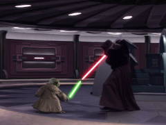  no more
 "I have waited a long time for this moment, my little green friend. At last, the Jedi are no more."