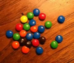 Which group has the most m&m's? Put the groups in order from most to least.