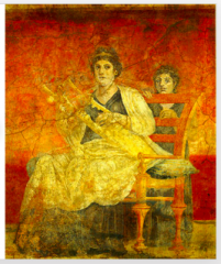 Lady playing the Cithara
50 BCE