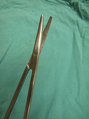 This long slender scissor is used for cutting delicate tissue. What is the name of this type of scissor? (see image)