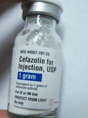 The attending veterinarian would like you to administer a 22 mg/kg dosage of Cefazolin to a 67 pound dog that is about to have surgery. You find that the vial that has been reconstituted is empty and you need to make a new bottle. How much sterile...