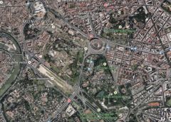 Where is the Palatine Hill in this picture?