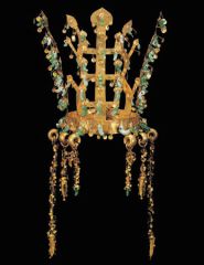 #196 


Gold and jade crown 


Three Kingdoms Period 


Silly Kingdom, Korea 


5th to 6th century C.E.


_____________________


Content: 