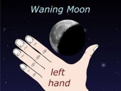 Waning Moon means the moon is decreasing in size, moving from the Full Moon towards the New Moon.
