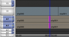 trim only audio/video track. Remove a split edit in the same way.