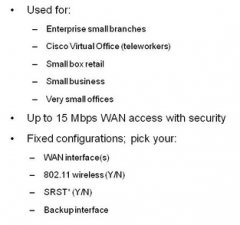 What Generation of ISGR2 Routers does this list describe