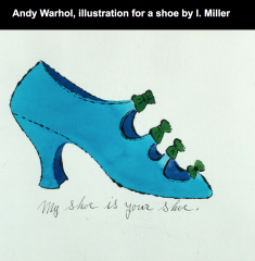 Andy Warhol, Illustration for a shoe by I. Miller