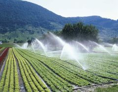 Is the artificial application of water to the land or soil.