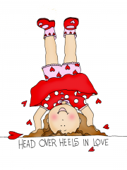 head over heels (in love)

