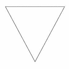 It does not matter if the triangle is purple or orange.