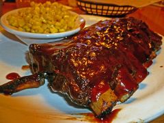 *10-11 bone portion
All ribs are covered in our signature BBQ sauce unless a guest requests otherwise. comes with 2 sides
*Garnish:
Wet Nap
*Served on a large warm oval.