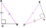 consist of a right triangle
