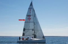 The primary and most easily controlled source of sail power, attached along the front (aft) side/edge of the mainmast and along the bottom edge to the boom.