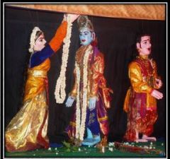 1)type: Rod Pup
2) Place:West Bengal
3)bamboo-puppeteers move
4) costume-jatra(theatre