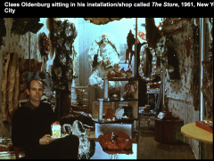 Claes Oldenburg, sitting instillation, the Store NYC
