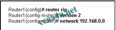 Refer to the exhibit. What effect will the commands that are shown have on RIP updates for router1?