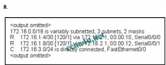 What protocol was used to distribute the routing information for the network 172.16.1.4?